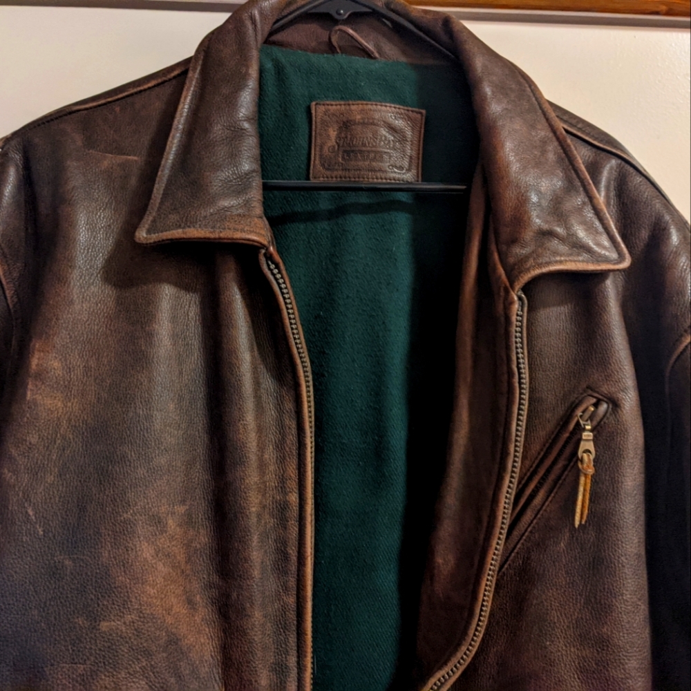 Vintage Leather bomber jacket